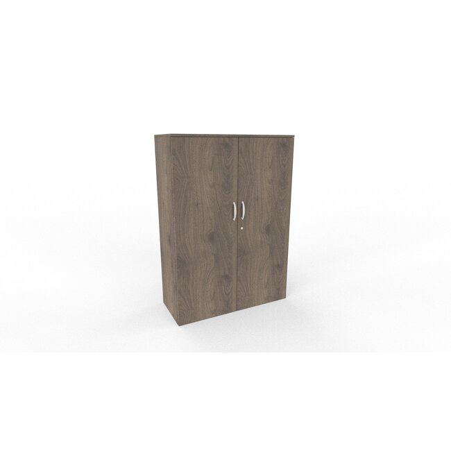 Hochwertiger Drehtürenschrank mit 4 Ordnerhöhen, 120 cm breit, variable Tiefe (42–60 cm)