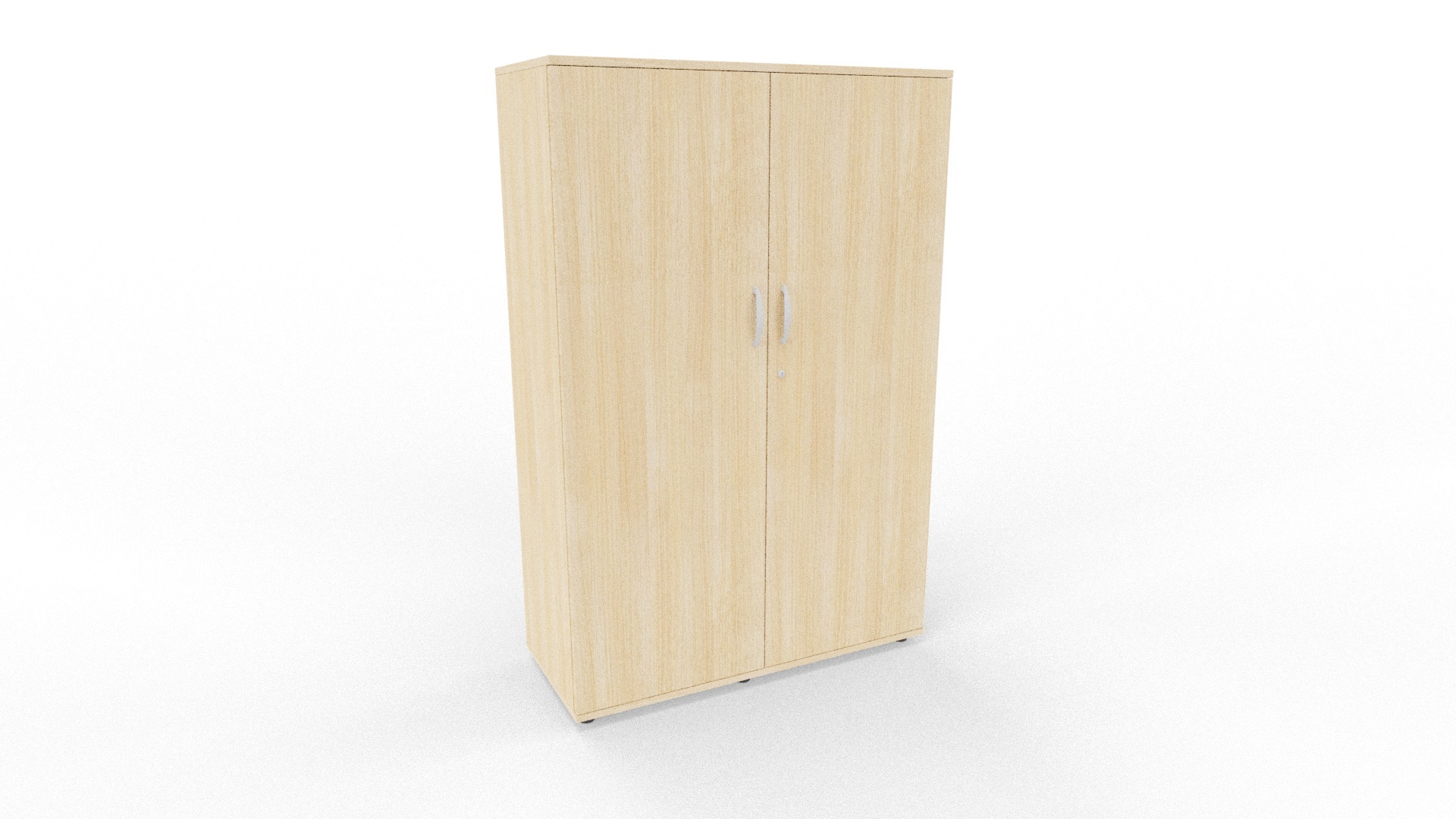 Aktenschrank 4 OH, 120 cm breit in Ahorn – breiter mittelhoher Büroschrank, 151 cm hoch