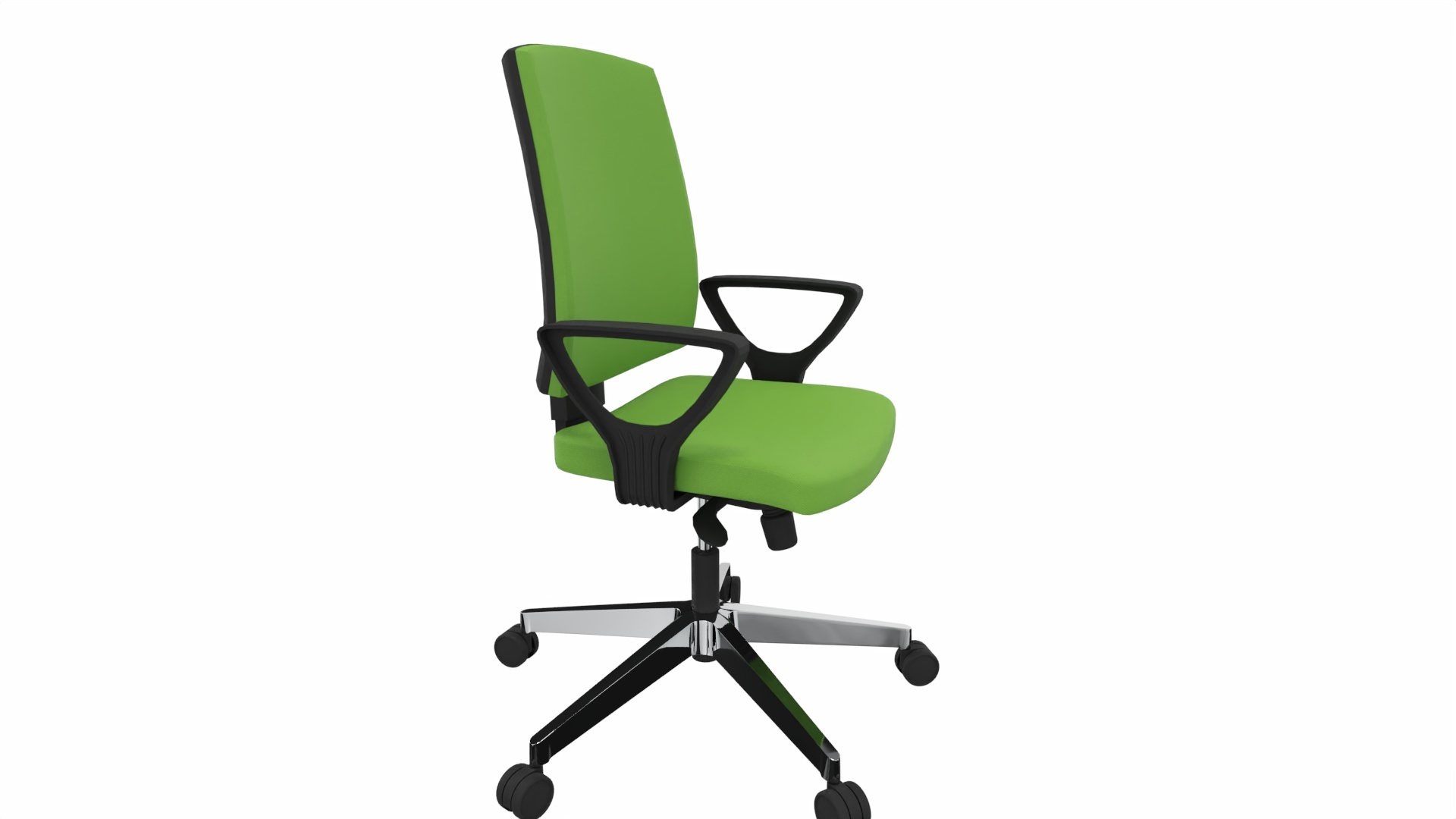Ergonomischer Bürodrehstuhl mit Netzrücken in Grün für den Büroarbeitsplatz