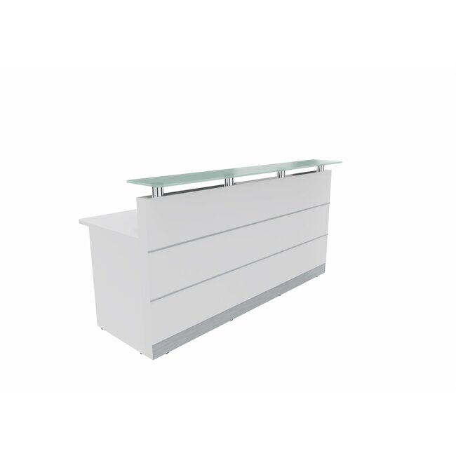 Perfect 200 cm – Empfangstheke mit Glasaufsatz, konfigurierbar
