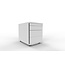 Rollcontainer Weiß abschließbar 42,8 x 60 x 52,4 cm