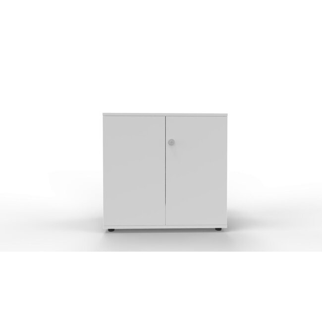 Aktenschrank Weiß abschließbar 80 x 42 x 77 cm