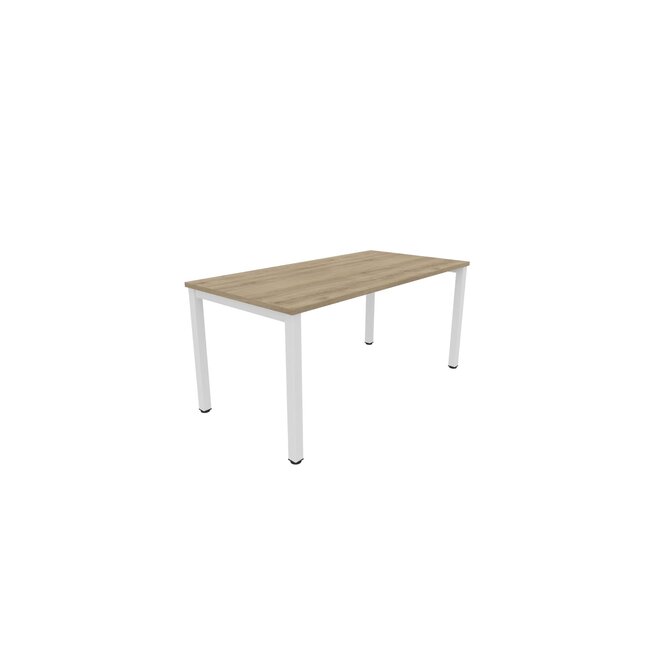 Schreibtisch Weiß auf 4-Fuß-Gestell 160 x 80 x 74 cm