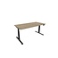 Höhenverstellbarer Schreibtisch elektrisch Weiß 160 x 80 cm