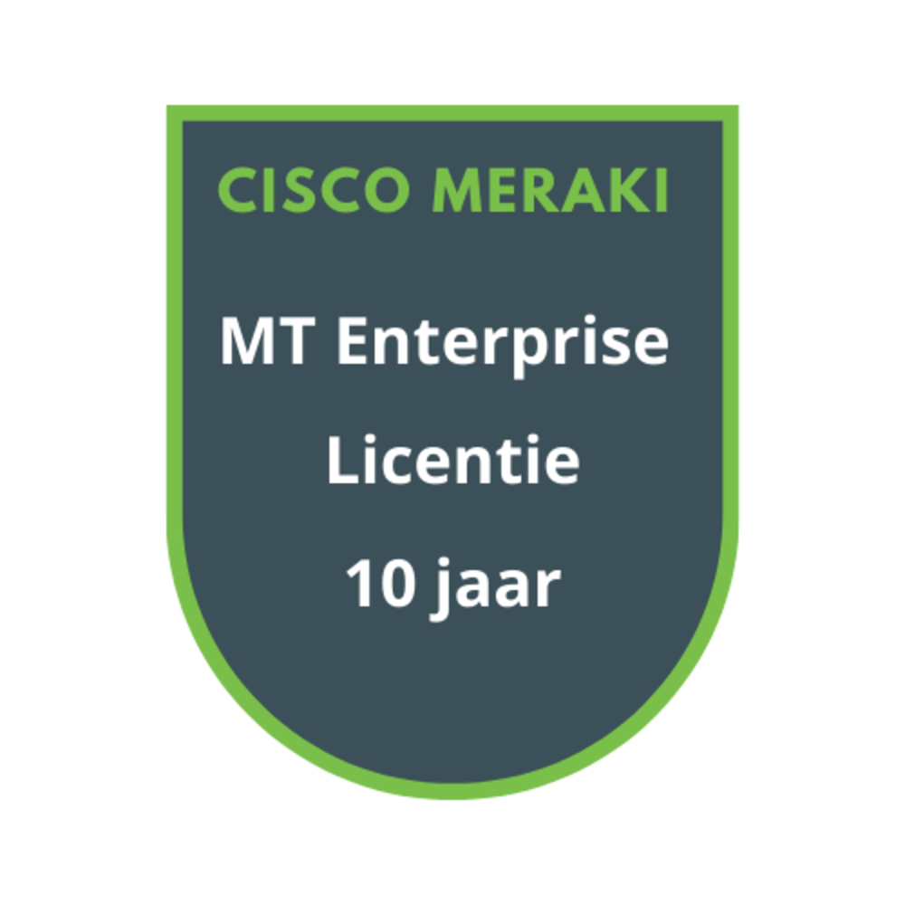 Cisco Meraki MT Enterprise Licentie 10 jaar