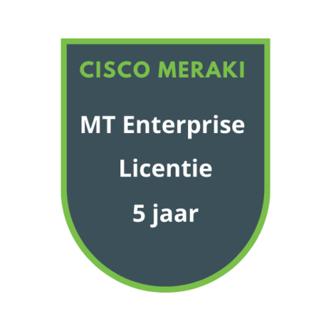 Cisco Meraki MT Enterprise Licentie 5  jaar