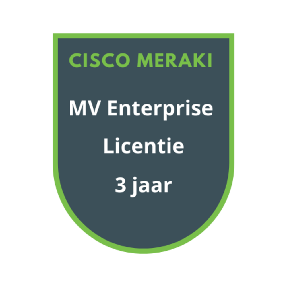 Cisco Meraki MV Enterprise Licentie 3 jaar