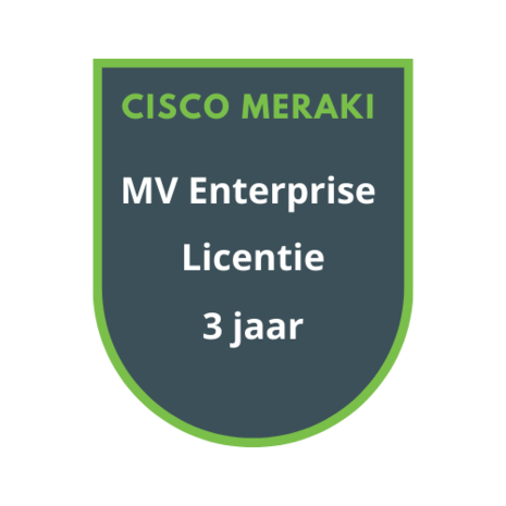 Cisco Meraki MV Enterprise Licentie 3 jaar