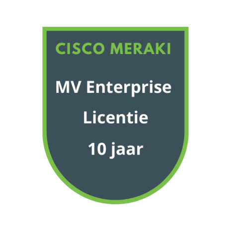 Cisco Meraki MV Enterprise Licentie 10 jaar