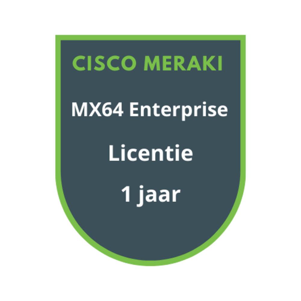 Cisco Meraki MX64 Enterprise Licentie 1 jaar