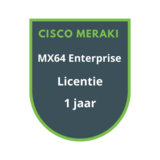 Cisco Meraki MX64 Enterprise Licentie 1 jaar Cisco Meraki MX64 Enterprise Licentie 1 jaar