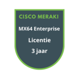 Cisco Meraki MX64 Enterprise Licentie 3 jaar Cisco Meraki MX64 Enterprise Licentie 3 jaar