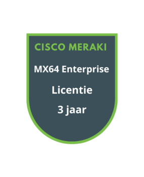 Cisco Meraki MX64 Enterprise Licentie 3 jaar Cisco Meraki MX64 Enterprise Licentie 3 jaar
