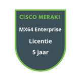 Cisco Meraki MX64 Enterprise Licentie 5 jaar Cisco Meraki MX64 Enterprise Licentie 5 jaar