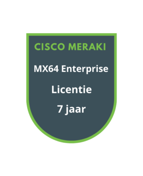 Cisco Meraki MX64 Enterprise Licentie 7 jaar Cisco Meraki MX64 Enterprise Licentie 7 jaar