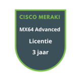 Cisco Meraki MX64 Advanced Security Licentie 3 jaar Cisco Meraki MX64 Advanced Security Licentie 3 jaar