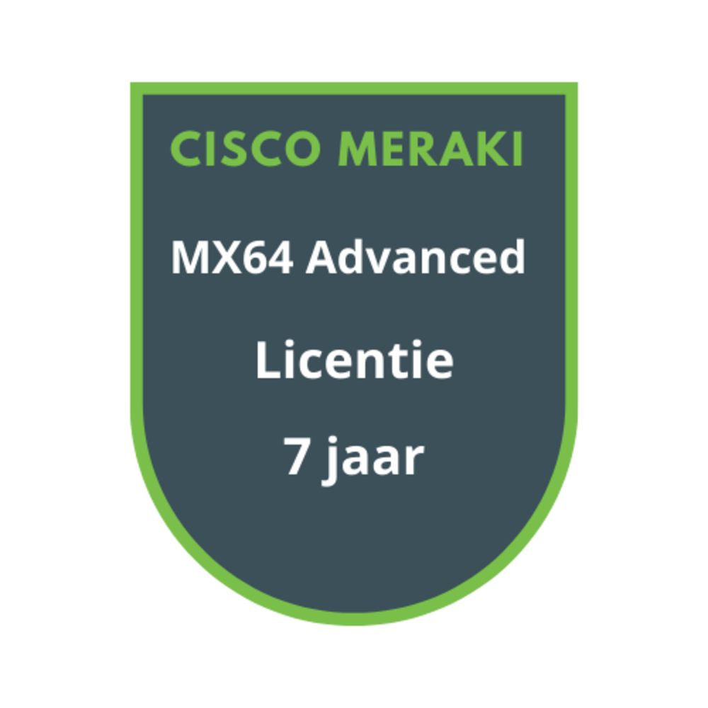 Cisco Meraki MX64 Advanced Security Licentie 7 jaar