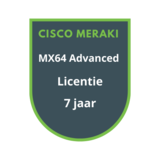 Cisco Meraki MX64 Advanced Security Licentie 7 jaar Cisco Meraki MX64 Advanced Security Licentie 7 jaar