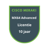Cisco Meraki MX64 Advanced Security Licentie 10 jaar Cisco Meraki MX64 Advanced Security Licentie 10 jaar