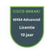 Cisco Meraki MX64 Advanced Security Licentie 10 jaar