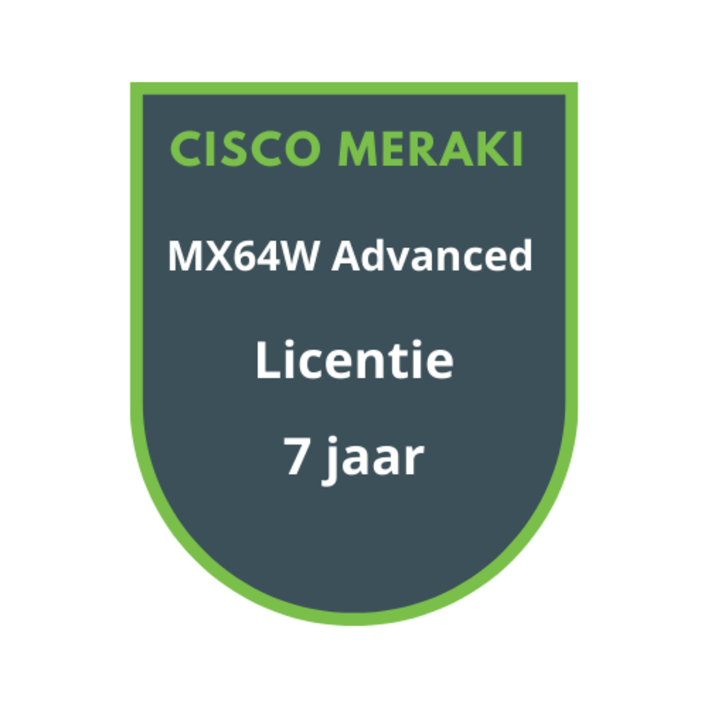 Cisco Meraki MX64W Advanced Security Licentie 7 jaar