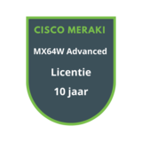 Cisco Meraki MX64W Advanced Security Licentie 10 jaar Cisco Meraki MX64W Advanced Security Licentie 10 jaar