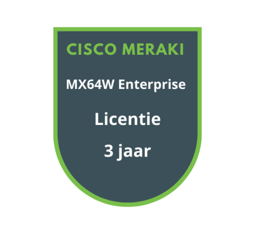 Cisco Meraki Cisco Meraki MX64W Enterprise Licentie 3 jaar