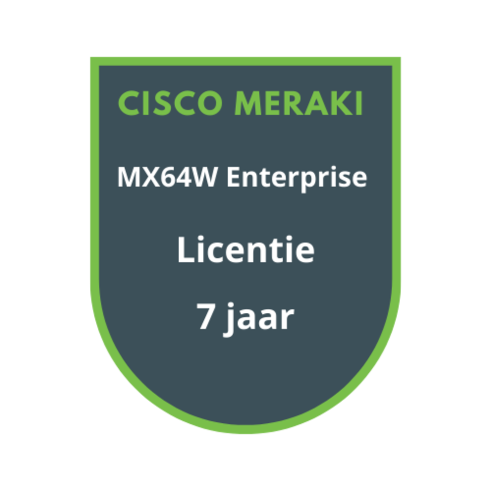 Cisco Meraki MX64W Enterprise Licentie 7 jaar