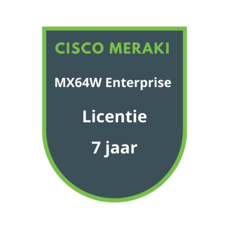 Cisco Meraki MX64W Enterprise Licentie 7 jaar