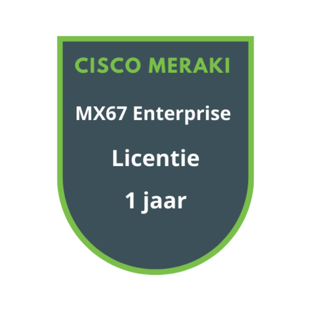 Cisco Meraki MX67 Enterprise Licentie 1 jaar