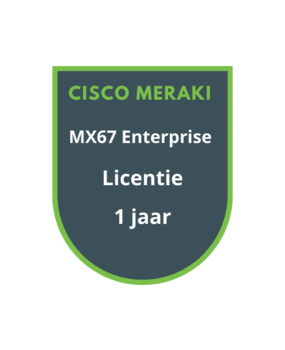 Cisco Meraki MX67 Enterprise Licentie 1 jaar