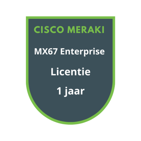 Cisco Meraki MX67 Enterprise Licentie 1 jaar