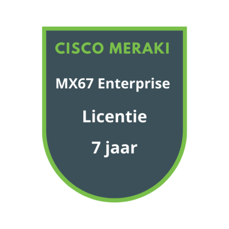 Cisco Meraki MX67 Enterprise Licentie 7 jaar