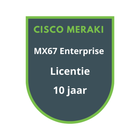 Cisco Meraki MX67 Enterprise Licentie 10 jaar