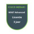 Cisco Meraki MX67 Advanced Security Licentie 3 jaar