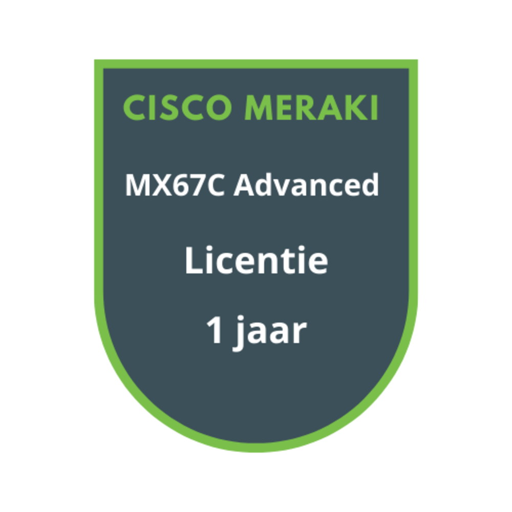 Cisco Meraki MX67C Advanced Security Licentie 1 jaar