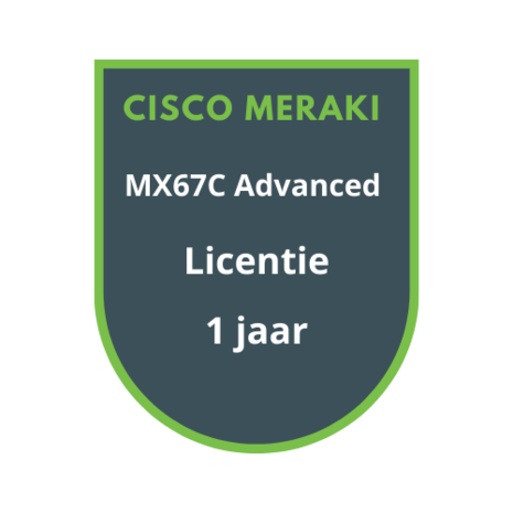 Cisco Meraki MX67C Advanced Security Licentie 1 jaar