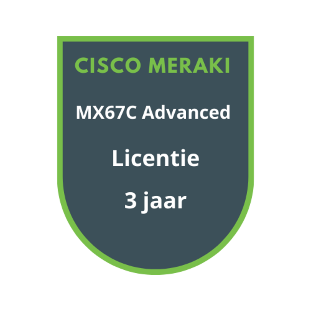 Cisco Meraki MX67C Advanced Security Licentie 3 jaar
