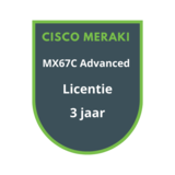Cisco Meraki MX67C Advanced Security Licentie 3 jaar Cisco Meraki MX67C Advanced Security Licentie 3 jaar