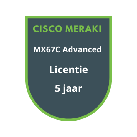 Cisco Meraki MX67C Advanced Security Licentie 5 jaar