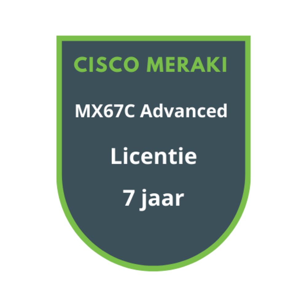 Cisco Meraki MX67C Advanced Security Licentie 7 jaar