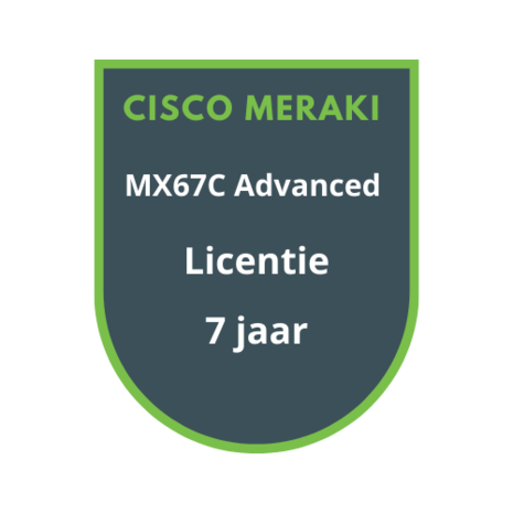 Cisco Meraki MX67C Advanced Security Licentie 7 jaar