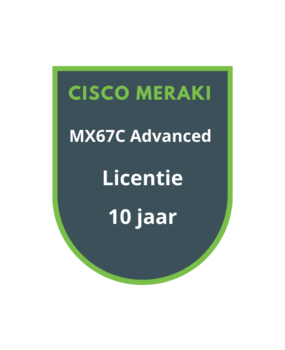 Cisco Meraki MX67C Advanced Security Licentie 10 jaar Cisco Meraki MX67C Advanced Security Licentie 10 jaar