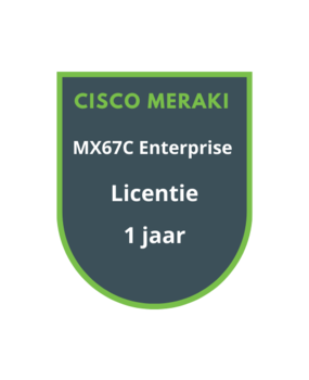 Cisco Meraki MX67C Enterprise Licentie 1 jaar Cisco Meraki MX67C Enterprise Licentie 1 jaar