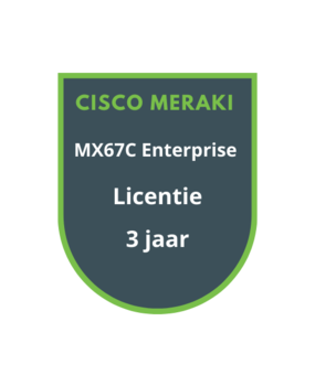 Cisco Meraki MX67C Enterprise Licentie 3 jaar Cisco Meraki MX67C Enterprise Licentie 3 jaar