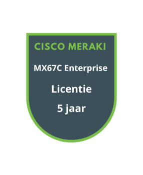 Cisco Meraki MX67C Enterprise Licentie 5 jaar Cisco Meraki MX67C Enterprise Licentie 5 jaar