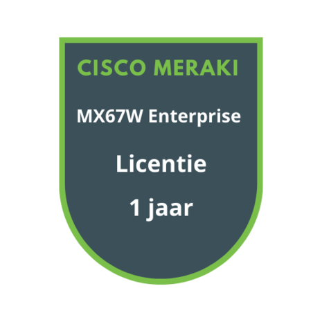 Cisco Meraki MX67W Enterprise Licentie 1 jaar