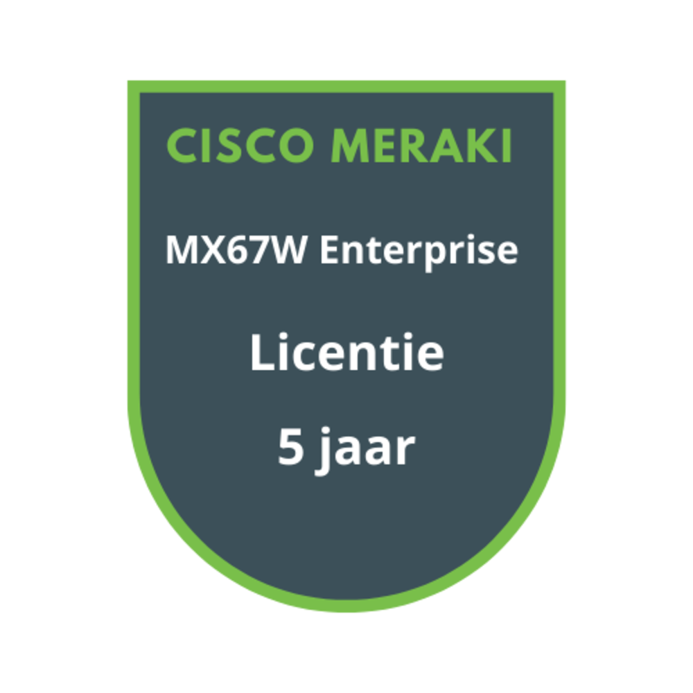 Cisco Meraki MX67W Enterprise Licentie 5 jaar