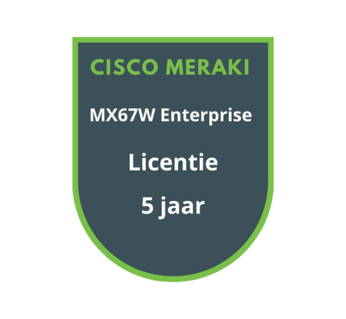 Cisco Meraki Cisco Meraki MX67W Advanced Security Licentie 5 jaar