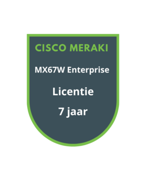 Cisco Meraki MX67W Advanced Security Licentie 7 jaar Cisco Meraki MX67W Advanced Security Licentie 7 jaar